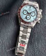 VS Rolex Daytona Ice-blue Face 40mm Cal.4131 Movement Index Brown Ceramic Bezel Watch
